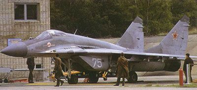 MiG-29 Fulcrum "C" perteneciente al 787 IAP en Eberswalde, DDR