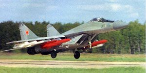 MiG-29M 9.15 despegando.