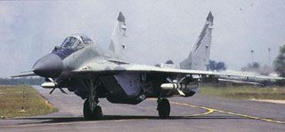 MiG-29N Malayo del 17 o 19 Escuadrn, notense los K-27